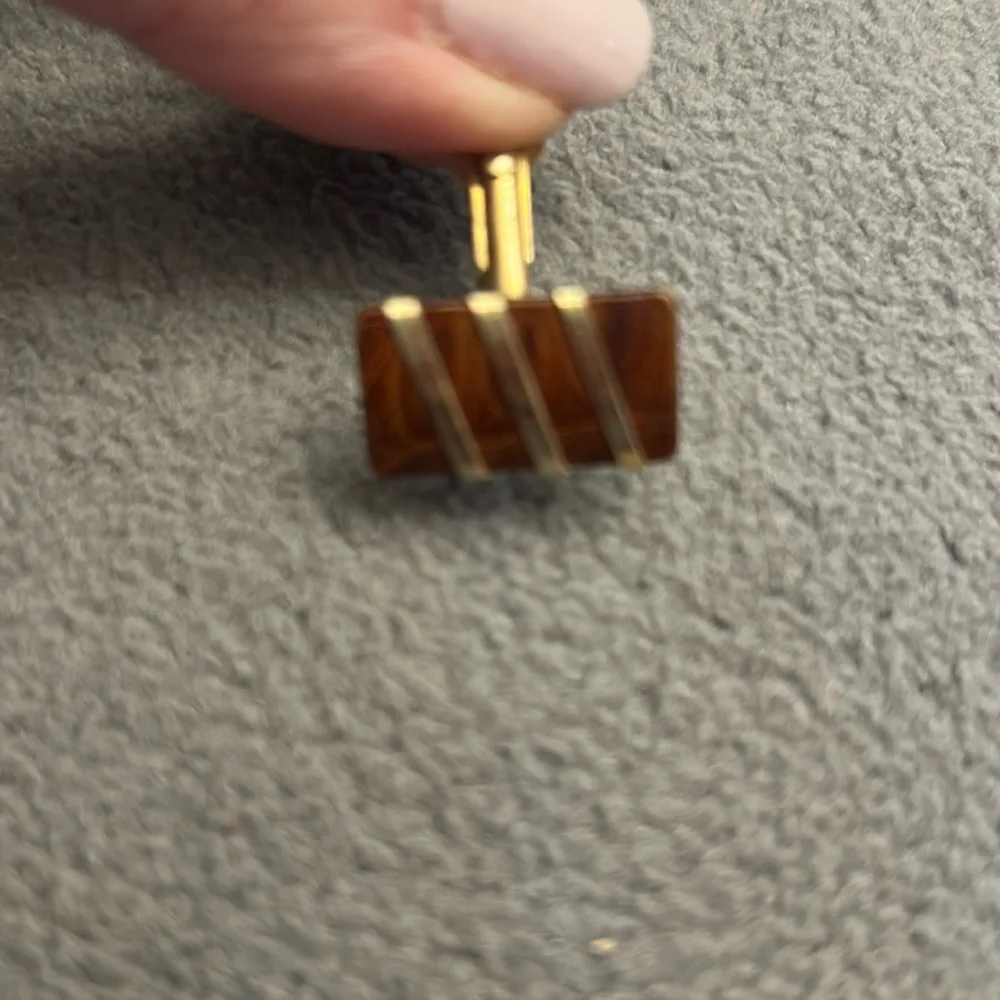 Vintage Swank Men's Cuff Links Gold Tone